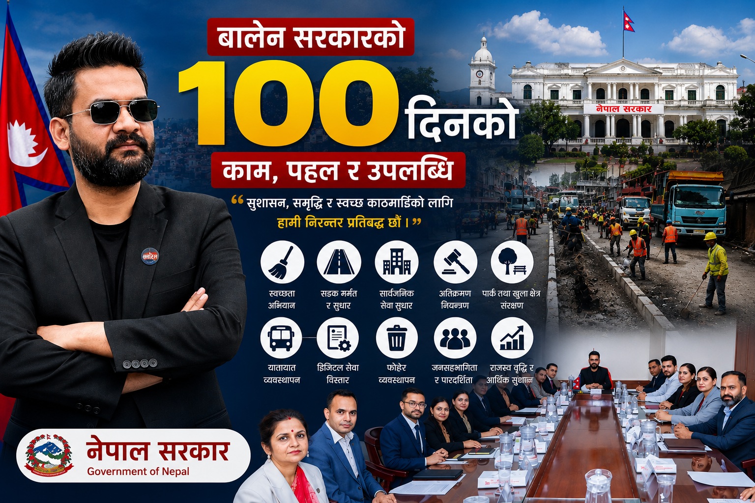 बालेन सरकारका १०० दिन : काम, परिणाम र चुनौती