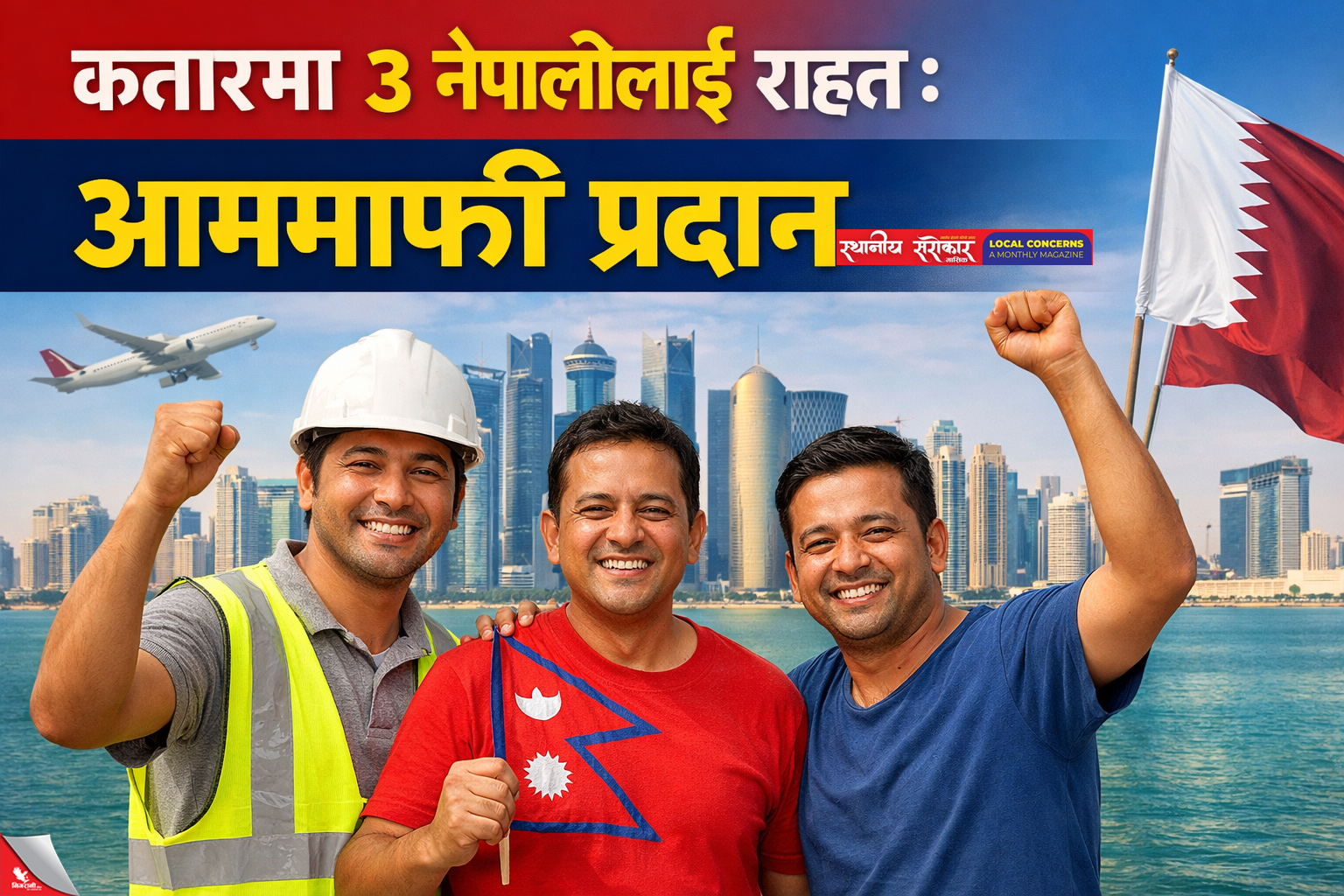 कतारमा ३ नेपालीलाई राहत : आममाफी प्रदान