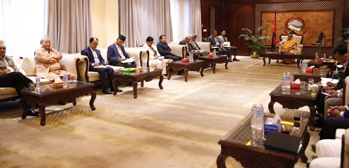 बालुवाटारमा सर्वदलीय बैठक सुरु : छलफल आगामी निर्वाचनमा केन्द्रित हुने