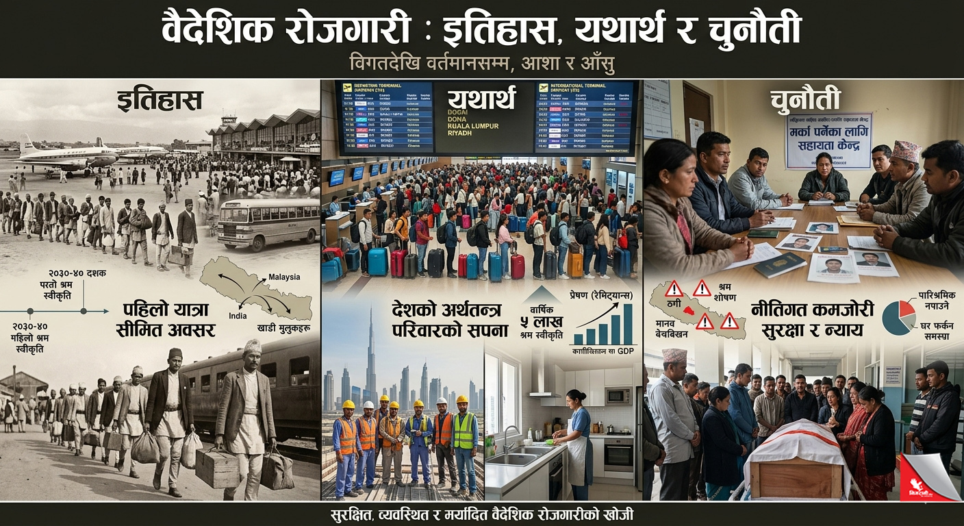 वैदेशिक रोजगारी : इतिहास, यथार्थ र चुनौती