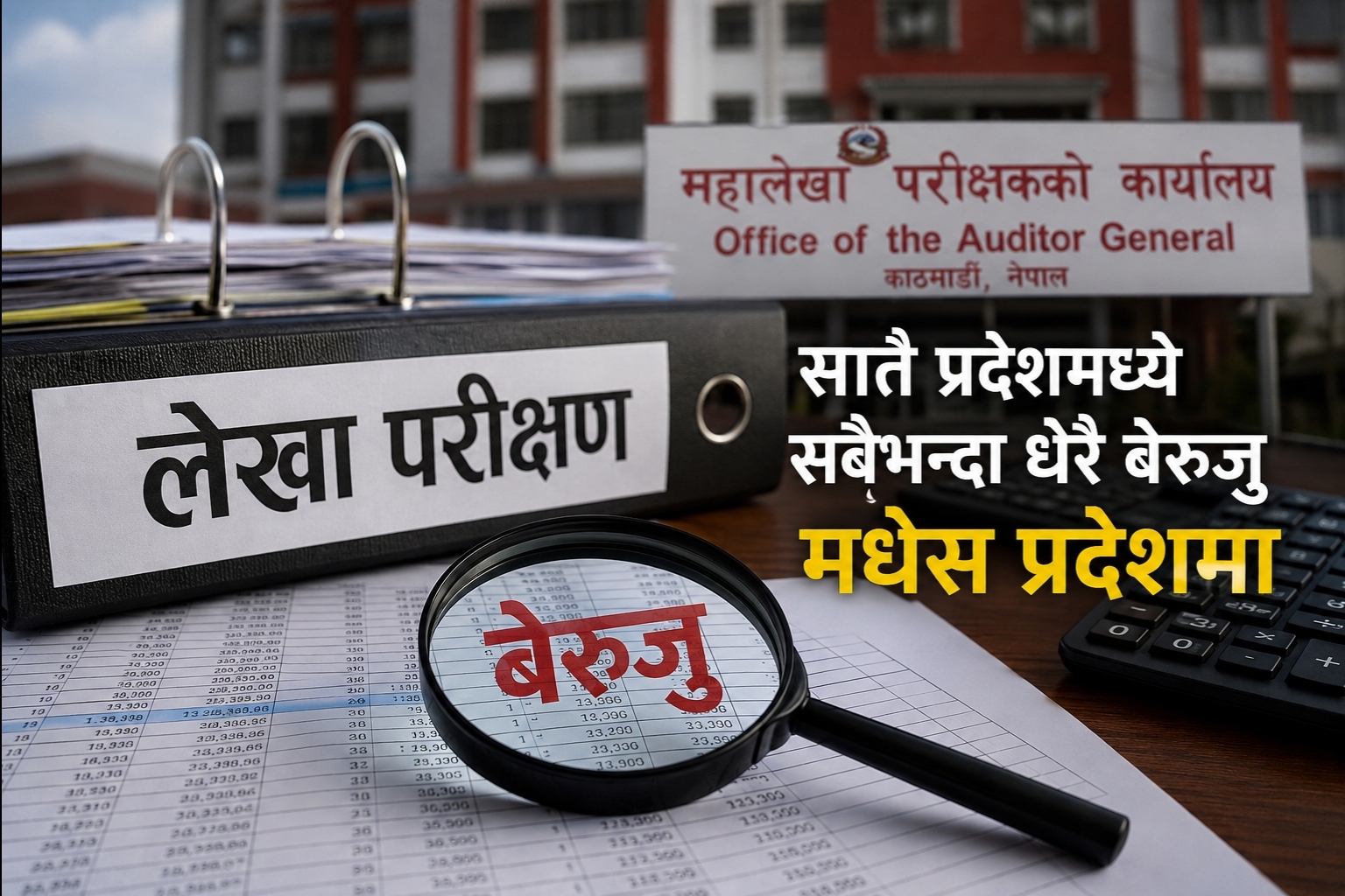 मधेसमा सबैभन्दा बढी बेरुजु, बागमतीमा न्यून