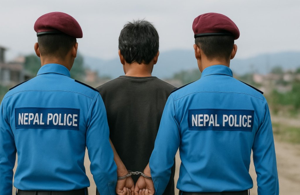 इन्द्रचोकमा पेस्तोल देखाई लुटपाट प्रयास गर्ने तीन युवक पक्राउ